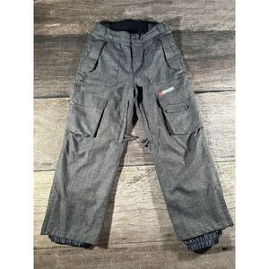 SIMS Snap Button Grey Lined Ski Snowboarding Pants Men's Size Small
